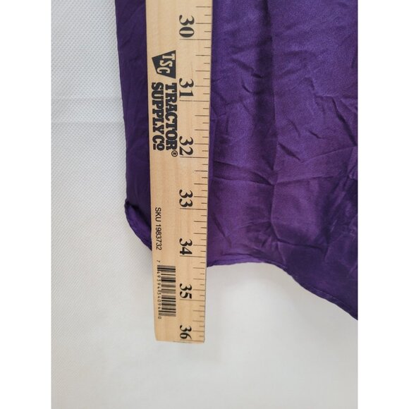 Victoria's Secret 100% Silk Gold Label Purple Sexy Nightie S Vintage Slip Dress - Picture 9 of 15